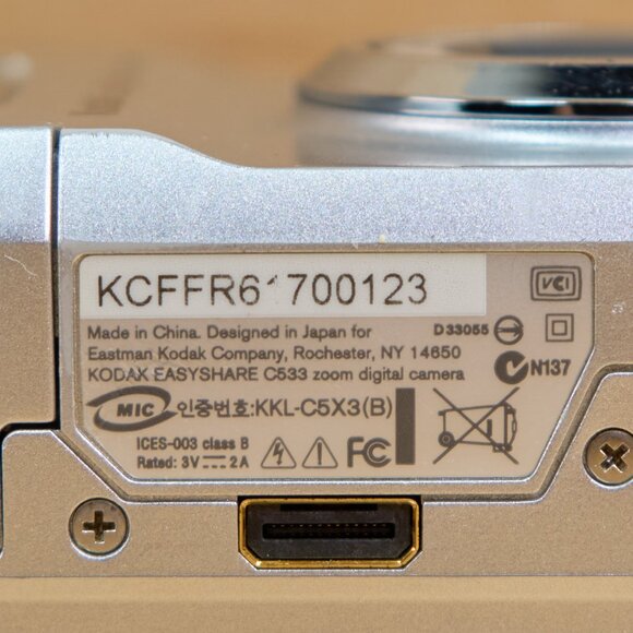 Vintage Kodak Easyshare C533 5 MP Digital Camera / 3X Optical Zoom / Silver - Picture 11 of 12